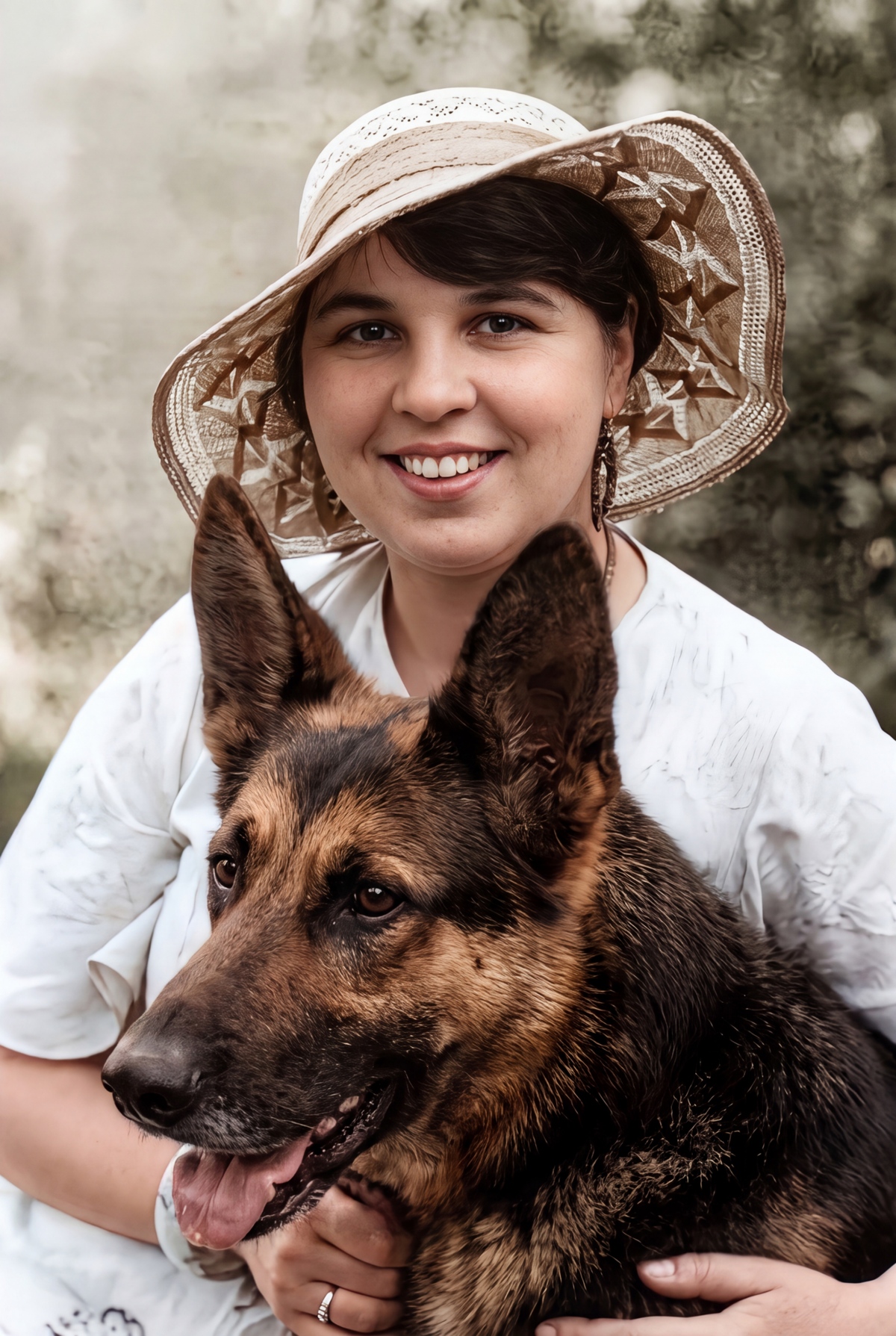 Dahmen mit Schäferhund